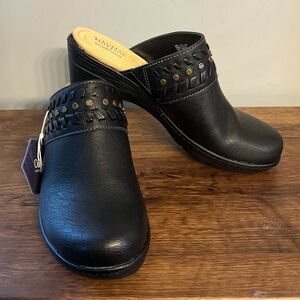 Croft & Barrow Ortholite Women’s Armory Black Mules 9.5 M Slip-on Shoes